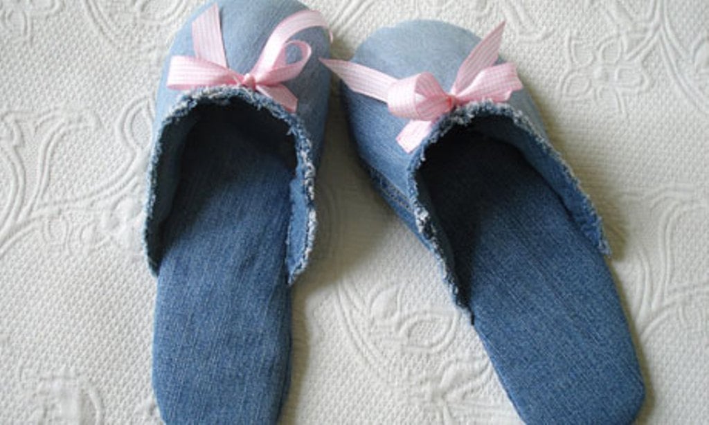 Denim Slippers from Jeans