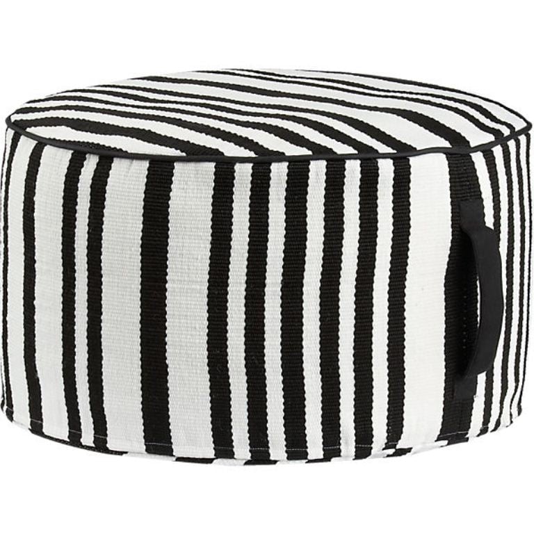 stripe-woven-black-and-white-pouf
