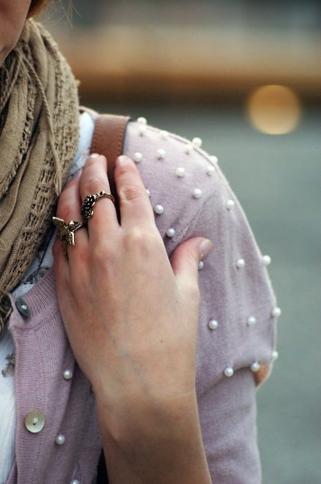 Pearl Dotted Cardigan