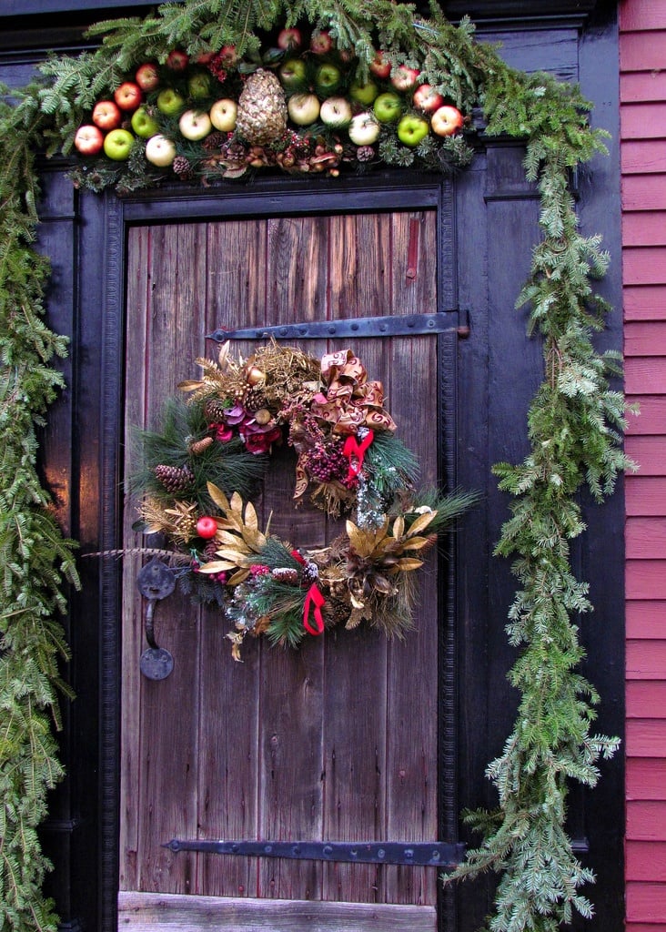 Red and Gold Holiday Door Inspiration