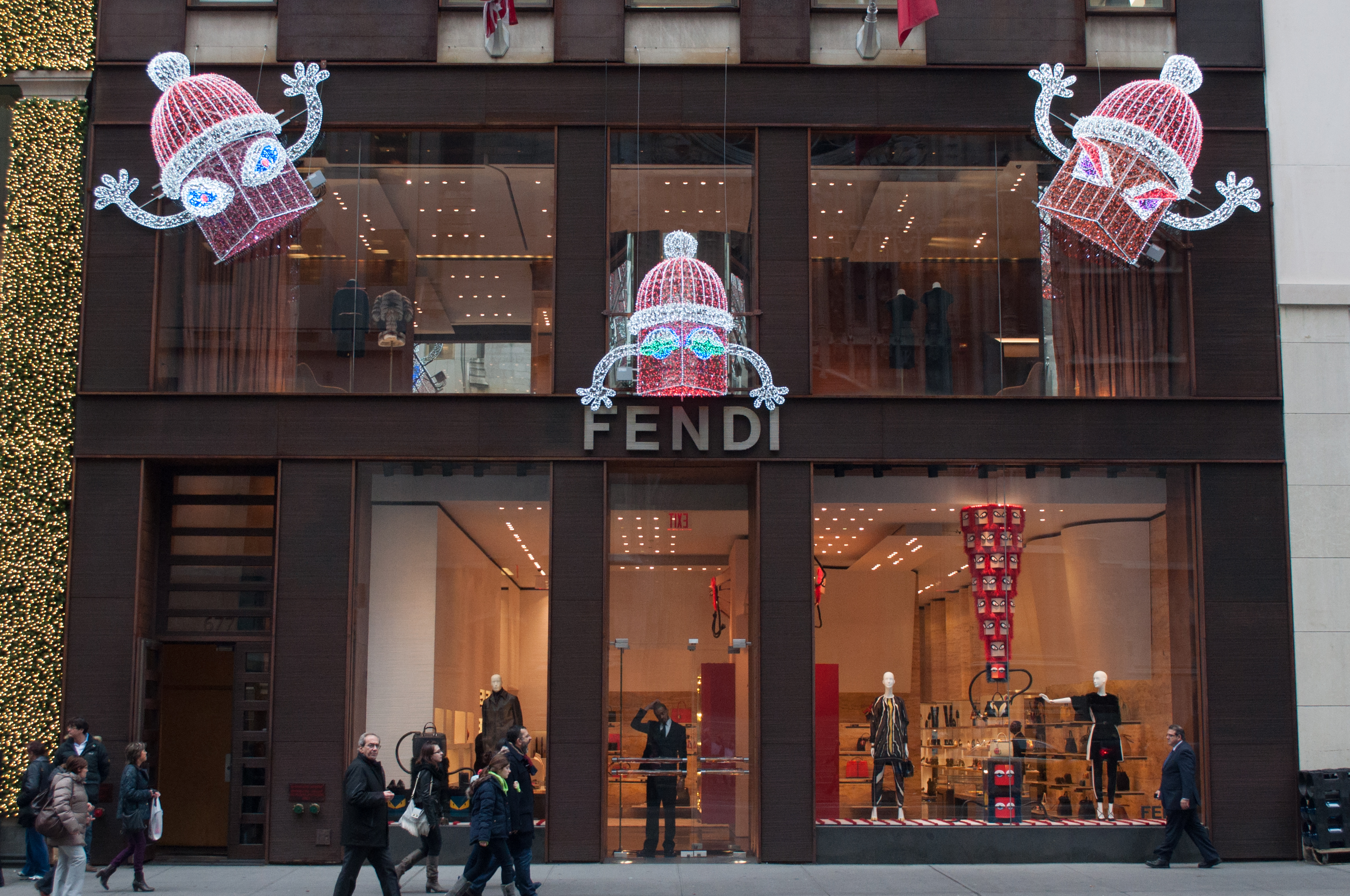 Fendi Holiday Presents Window Display