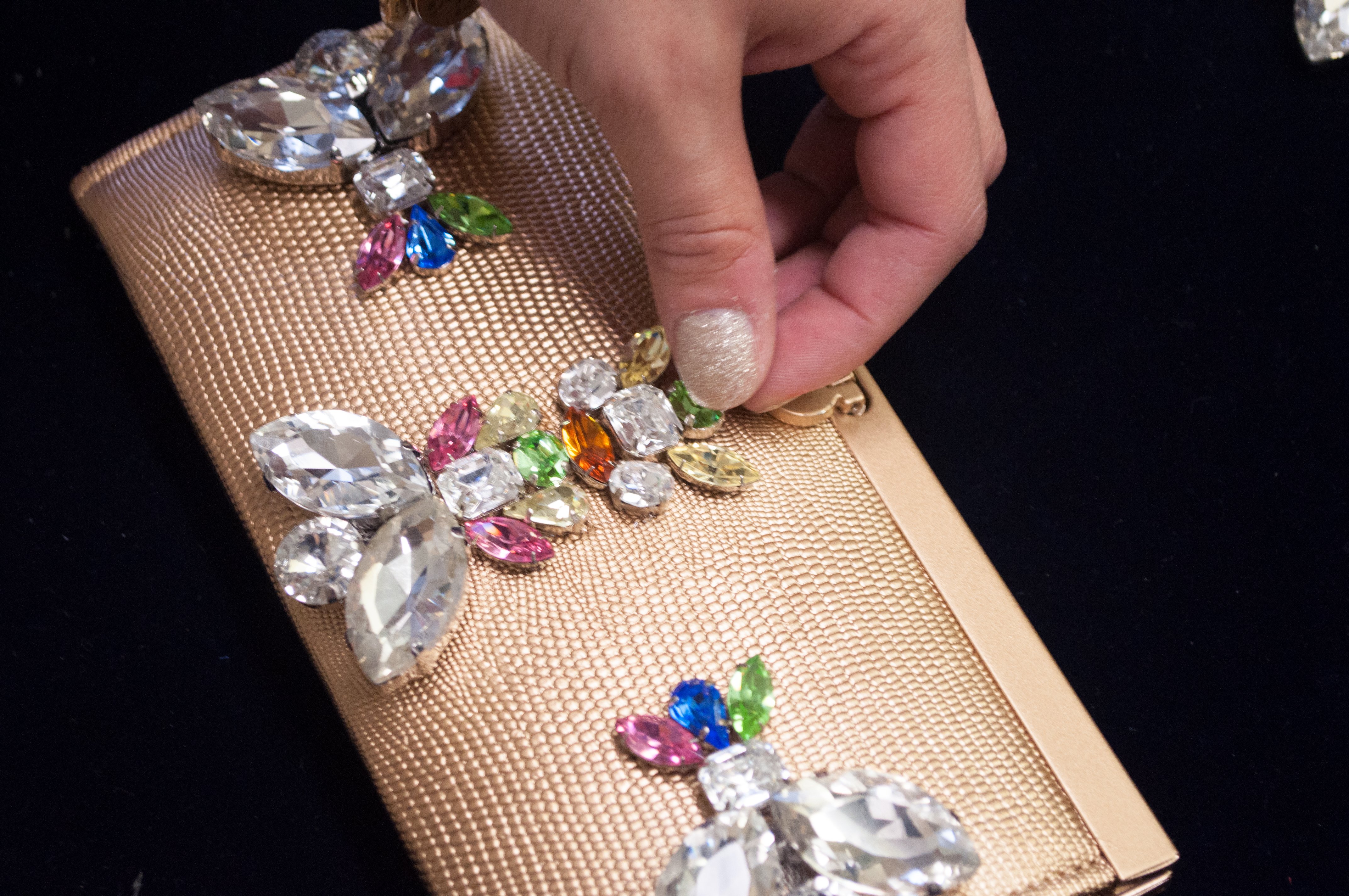 Bejeweled Holiday Clutch Sew-Ons from M&J Trimming