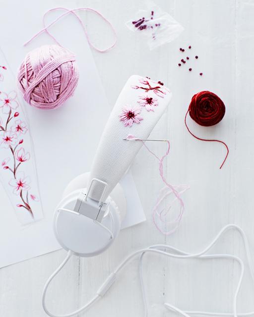 Embroidered Headphones from Sweet Paul Magazine