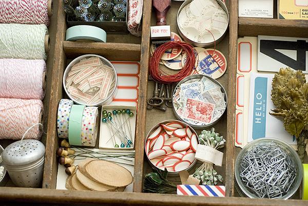 Organized Craft Drawer from Papier Valise