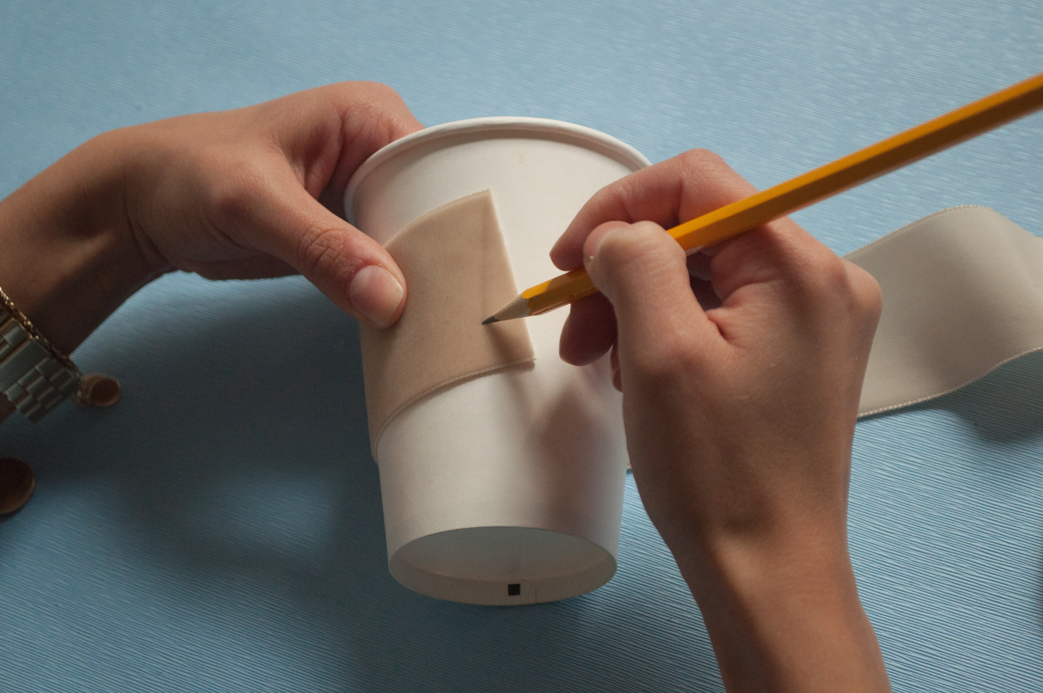 DIY Coffee Cup Cozy Measuring | M&J Trimming