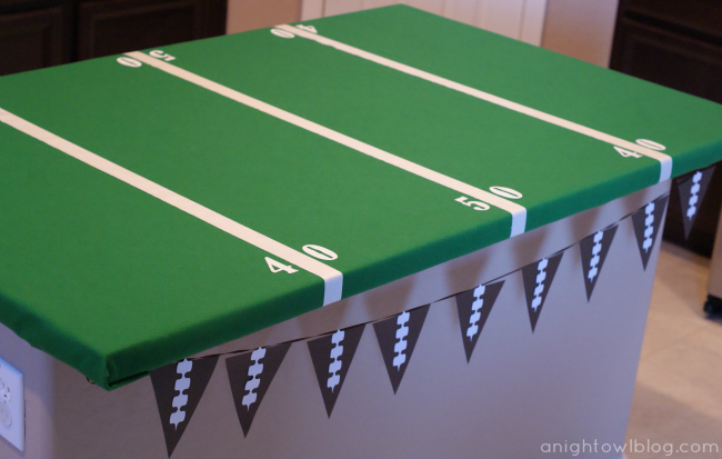 Football Field Part Table from A Night Owl Blog
